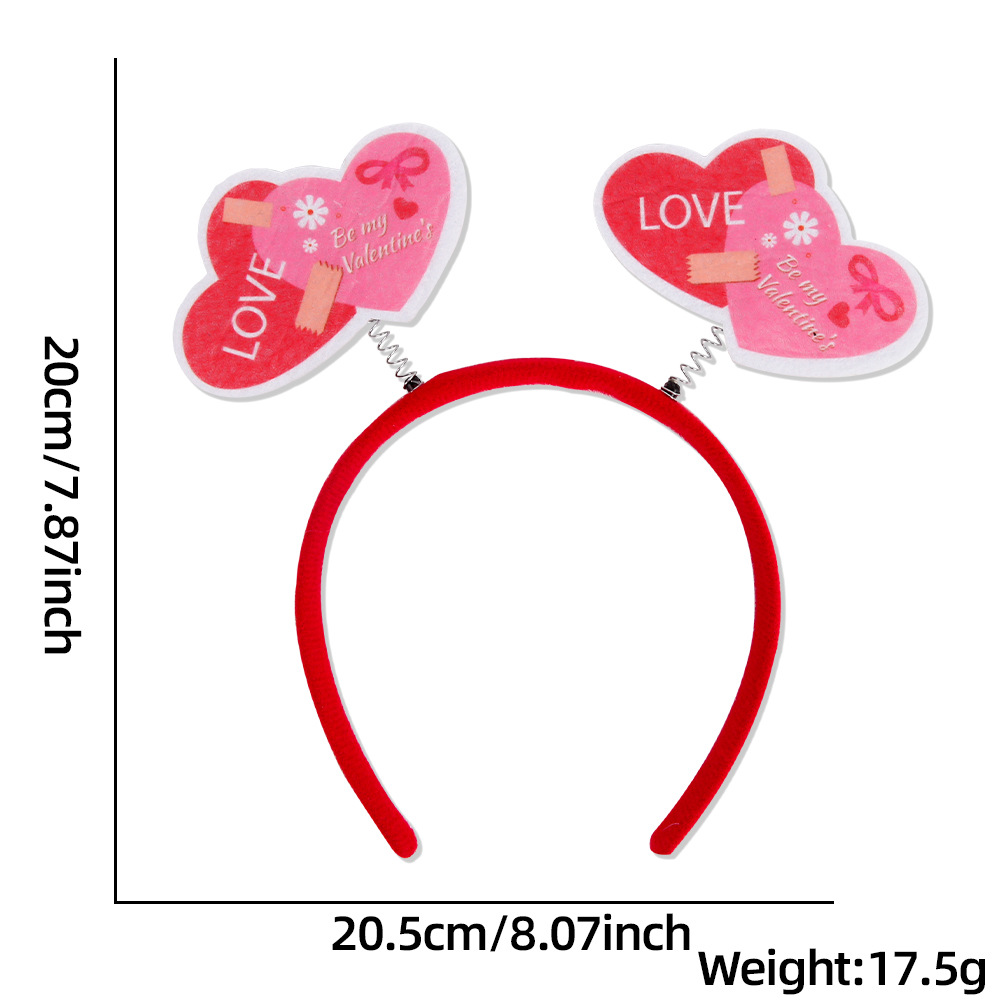 Nuevo estilo transfronterizo de Europa y América Día de San Valentín bandeja de cabello de decoración de fiesta romántica bandeja de cabello de amor rojo