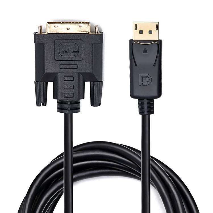 Большой переходной кабель DP–VGA 1.8 м для видеокарты к монитору, подключение к 4K ТВ, HDMI→VGA