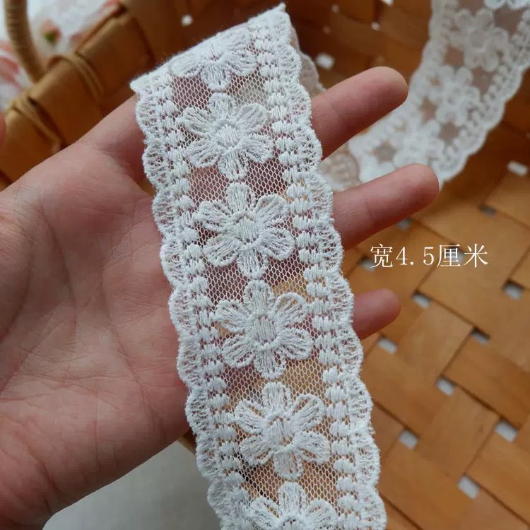 透明レースウェビングメッシュ刺繍ミルクシルク DIY リボンヘアアクセサリー花包装衣類アクセサリー