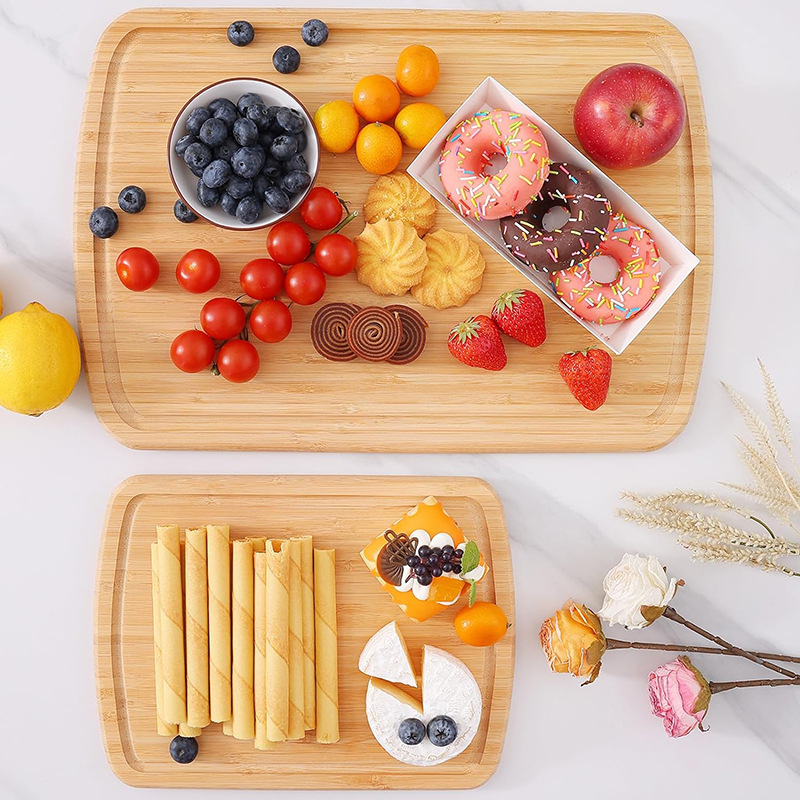 Tabla de cortar de bambú multifuncional para el hogar tabla de clasificación de verduras de frutas y verduras tabla de paneles de paneles para bebés tabla de alimentos suplementarios tabla de queso