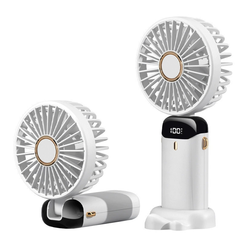 夏の人気商品、携帯用折りたたみ扇風機、スマホスタンド付き、ミニUSB充電式冷却卓上扇風機|undefined