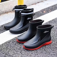 雨鞋新款膠鞋防滑耐磨戶外潮流水鞋洗車廚房廚師工作防水鞋男雨靴