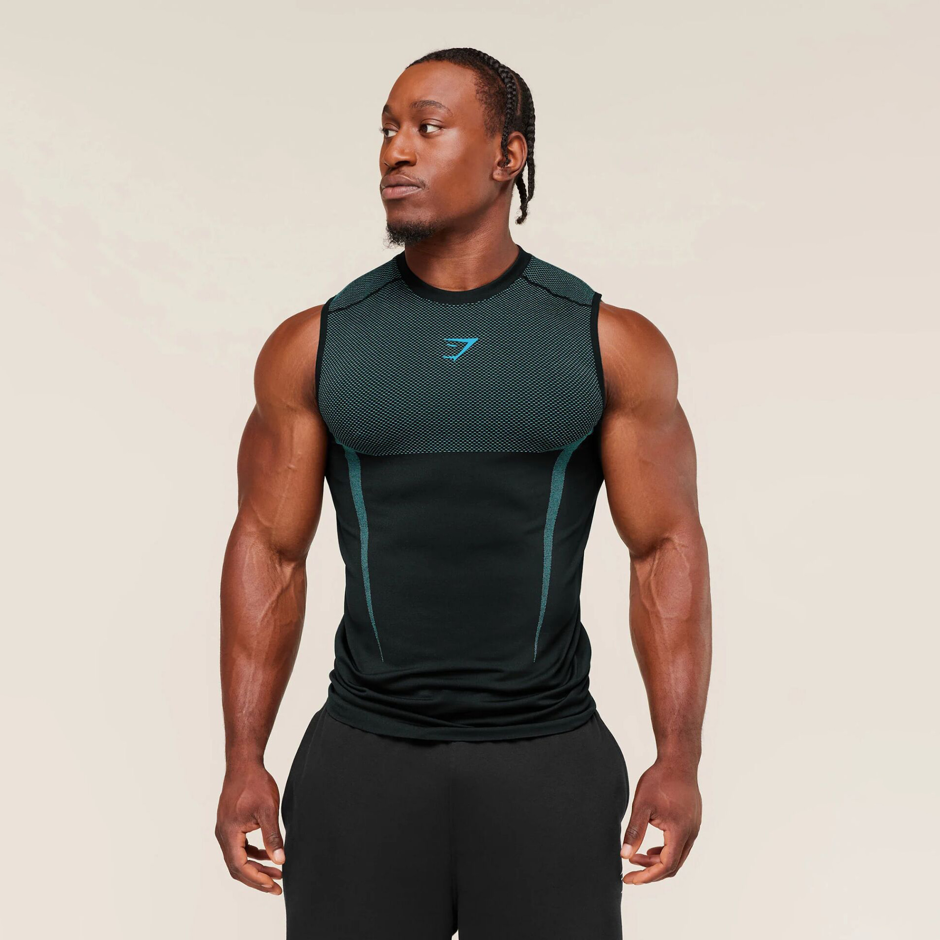 Gym American-style sports outdoor casual quick-dry breathable elastic sleeveless vest for fitness, running, and training for men