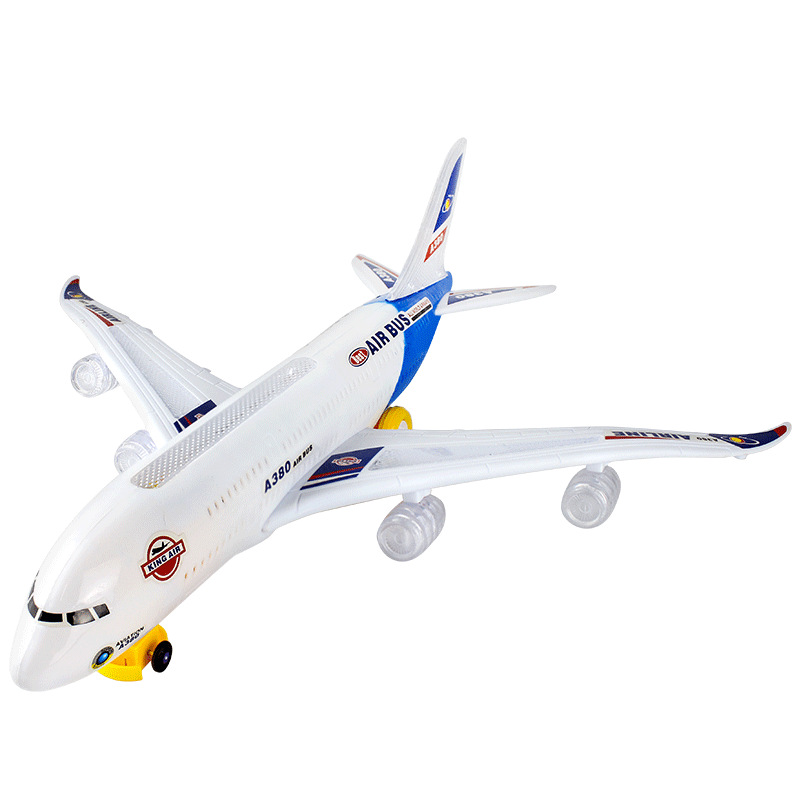 De los niños eléctrico universal grande avión de pasajeros juguete luz música simulación modelo juguete al por mayor image 5