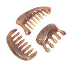 廠家直銷蜜蠟按摩刮痧板/經絡按摩刮痧板  月亮梳子頭部按摩梳子