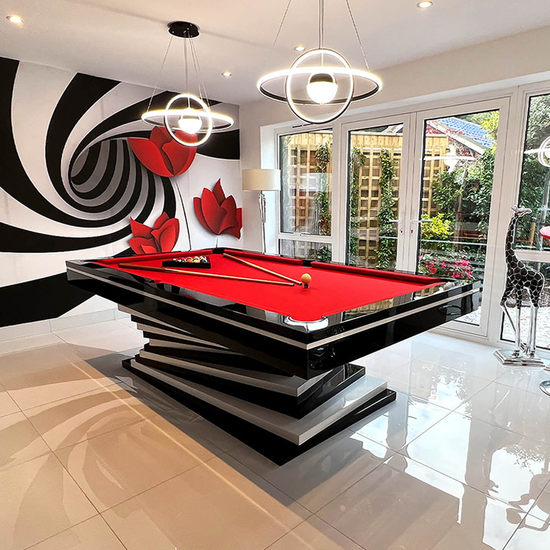 Fabricantes de mesas de billar Star Sheng estándar de estilo americano de nueve mesas de billar 456 generaciones de mesas de billar comerciales domésticas del club