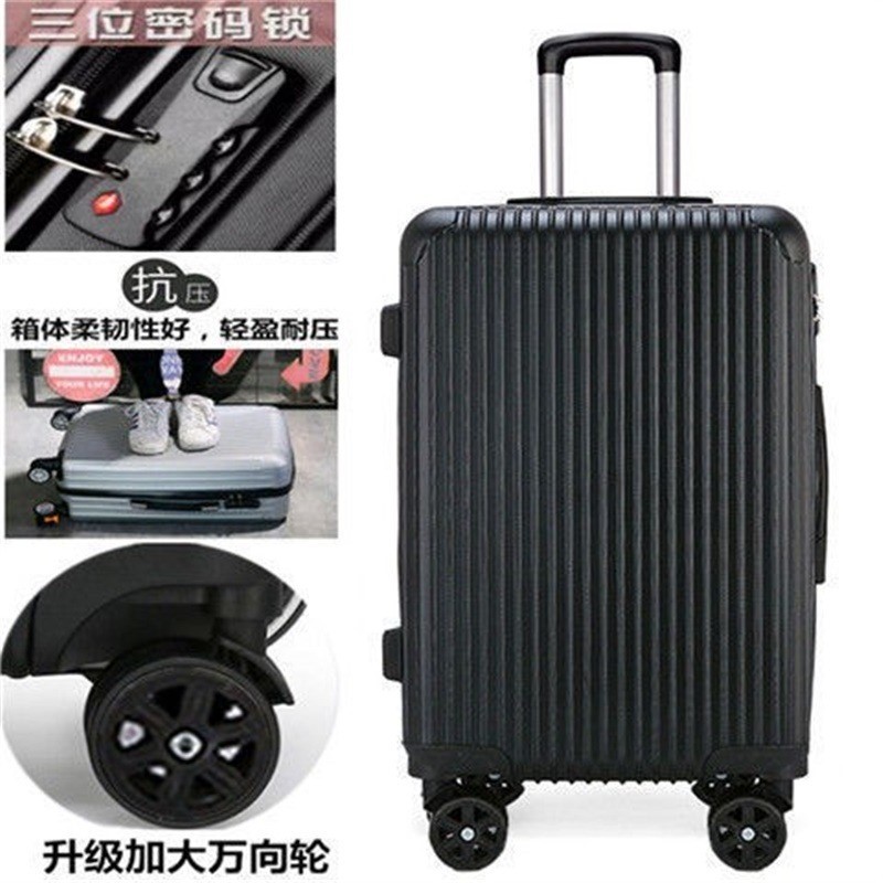 Maleta trolley 24 pulgadas 22 pulgadas maleta para estudiantes maleta para hombres y mujeres maleta de embarque caja de contraseña de 20 pulgadas 26 pulgadas cuero