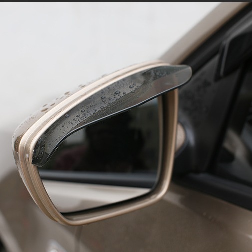T suministros para automóviles espejo retrovisor cubierta de lluvia ceja de lluvia cubierta de lluvia ceja de lluvia (paquete de 2 piezas) bolsa opp