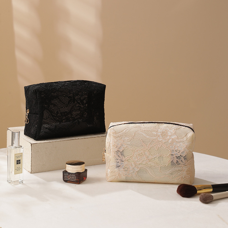 Light Luxury Lace Makeup Bag, Mesh Evening Bag, Portable Toiletry Bag, Travel Storage Bag, Bag-In-Bag, Cross-Border Hot Seller Light Luxury Lace Makeup Bag, Mesh Evening Bag, Portable Toiletry Bag, Travel Storage Bag, Bag-In-Bag, Cross-Border Hot Seller