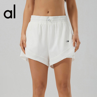 Cross-Border European and American Style Women's Loose-Fitting Sports Shorts for Spring and Summer, Quick-Drying Running and Fitness Shorts, Anti-Exposure High-Waisted Dance and Yoga Shorts