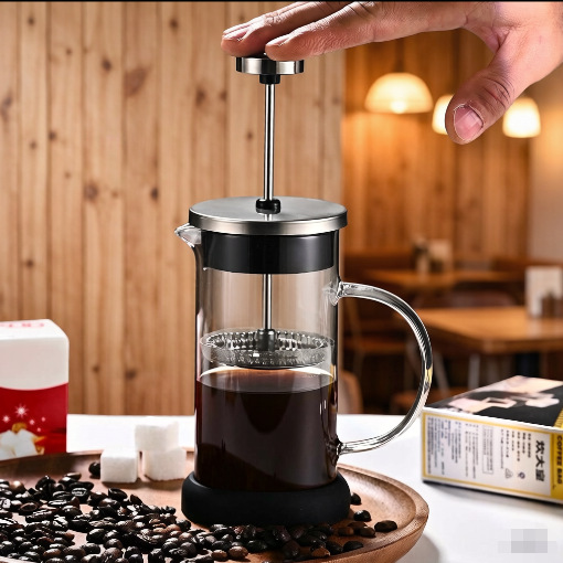 Cafetera de Prensa Francesa de Vidrio de Borosilicato para Café