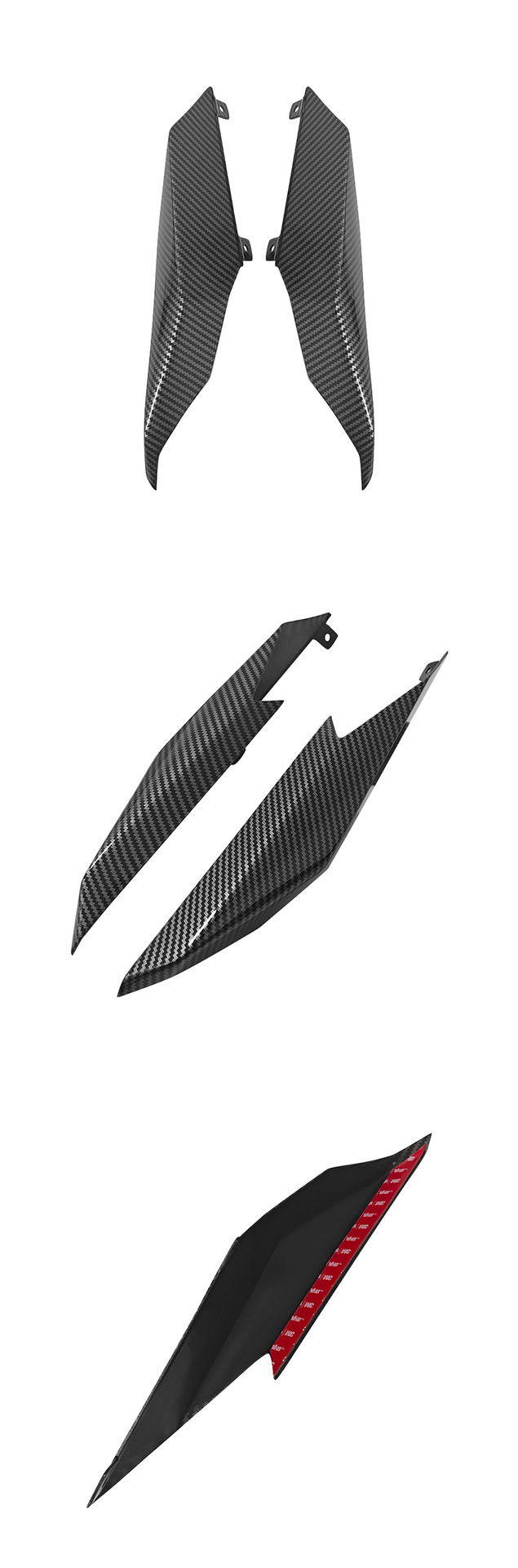 Applicable Kawasaki ZX-4R ZX-25R/SE ZX-4RR rear tail aft fairing spoiler aft wing fitting