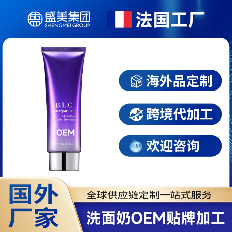 Overseas Cosmetics Factory Processing and Repairing Facial Cleanser Facial Cleanser Foreign Cross-Border Manufacturers Oemodm Customization