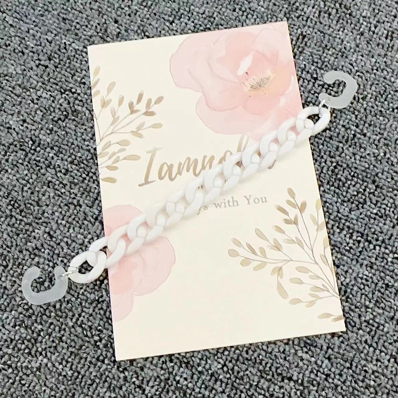 K1712-white 아크릴 체인 (1)