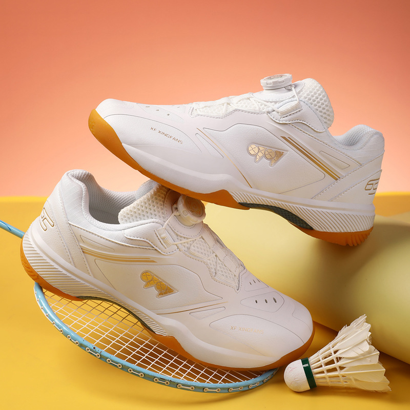 Nuevos zapatos de bádminton de entrenamiento profesional anti-deslizante para hombres y mujeres zapatos de tenis de mesa transfronterizos de Amazon