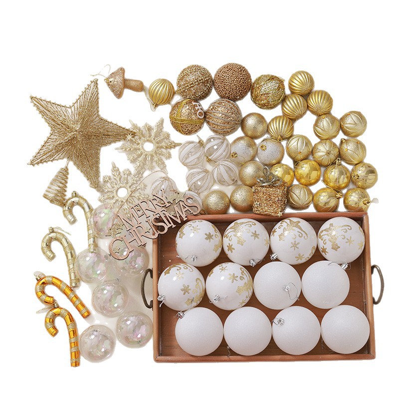 Paquete de árbol de Navidad Paquete decorativo Paquete de comida Champagne 1.8 m Inicio Árbol de Navidad Paquete de material de bricolaje Adornos navideños image 5