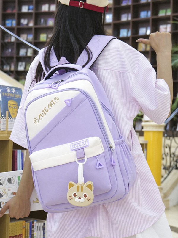 Nuevo estilo universitario casual mochila simple moda tendencia mochila linda estudiante de secundaria mochila de gran capacidad niñas