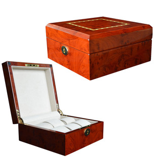 Cross-Border Wooden Watch Storage Box Wooden Watch Packaging Box Watch Jewelry Collection Box
