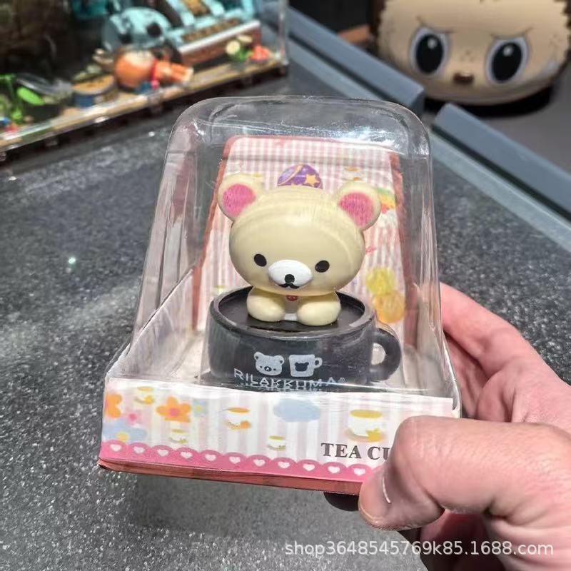 博主同款日系轻松熊点头太阳能摆件办公桌车载陪伴摆件装饰品礼物|undefined