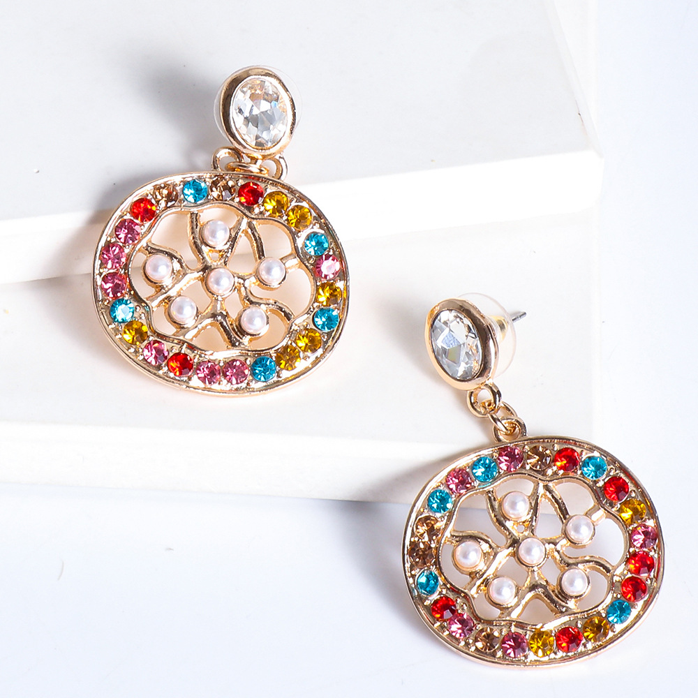 Wholesale Jewelry Fruit Inlaid Diamond Drop Earrings Nihaojewelry display picture 6