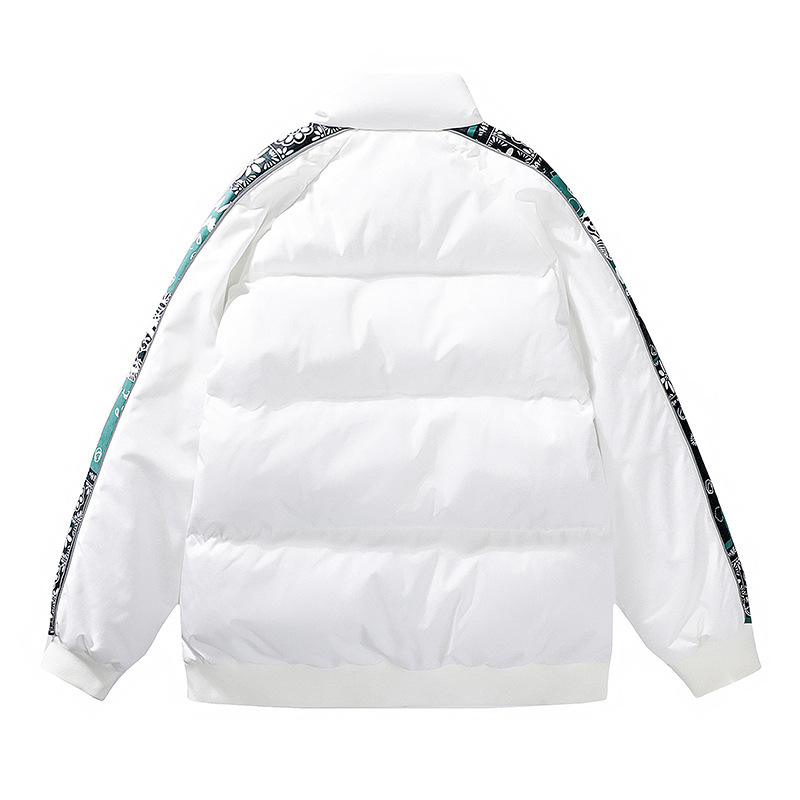 Hombres 2023 abajo chaqueta acolchada de algodón deportes de invierno de los hombres pareja pan chaqueta acolchada de algodón corto estudiante casual chaqueta acolchada de algodón mujeres