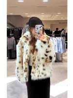 AliExpress кросс-бордер 2024 осень-зима ZW серия высококачественная искусственная меховая верхняя одежда 4360241