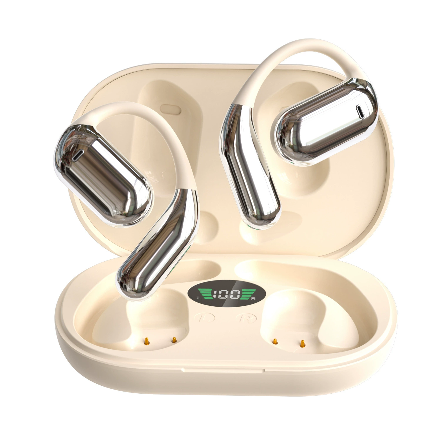 Open‑ear Bluetooth headset Q16, wireless OWS, AI translation option, open‑ear mount