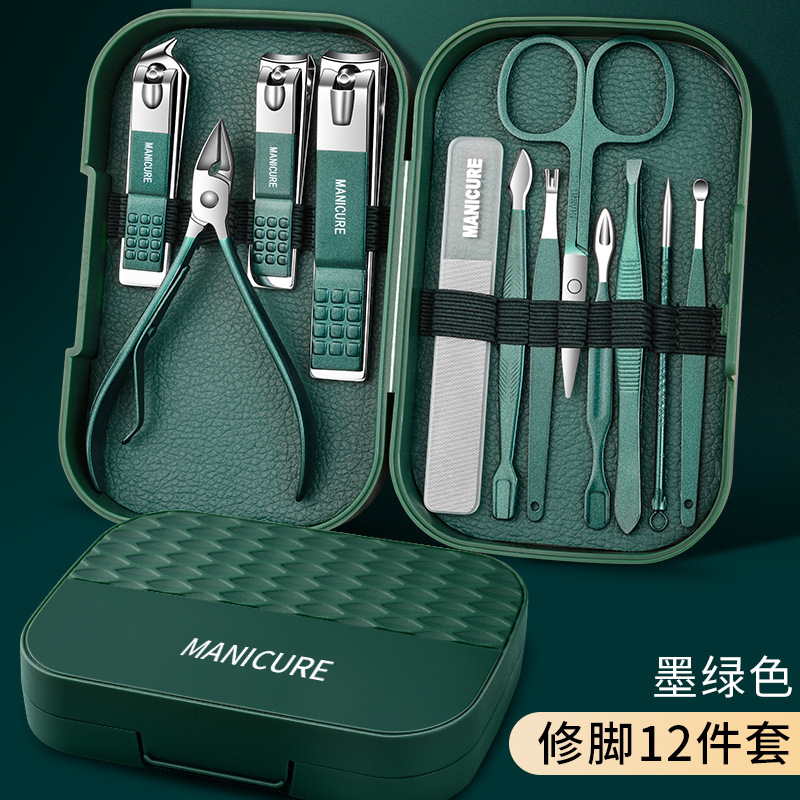 Fábrica venta directa de pinzas de manicura pegatina herramientas de manicura tijeras de uñas set de manicura