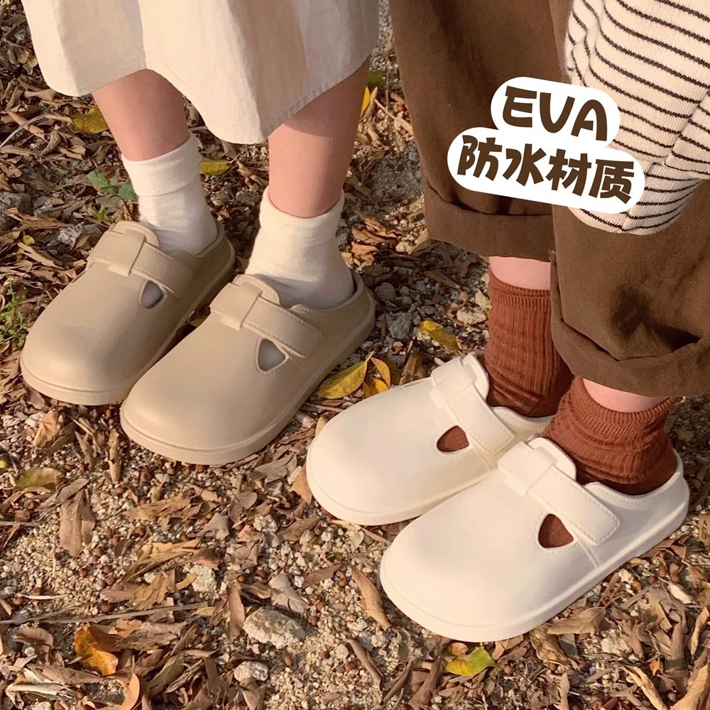 Кусок отдыха студенты квартира одиночные туфли женские весна и осень и лето EVA смягчённый низ ступеньки на говно, Баотоу Личность Простые Беркен Туфли