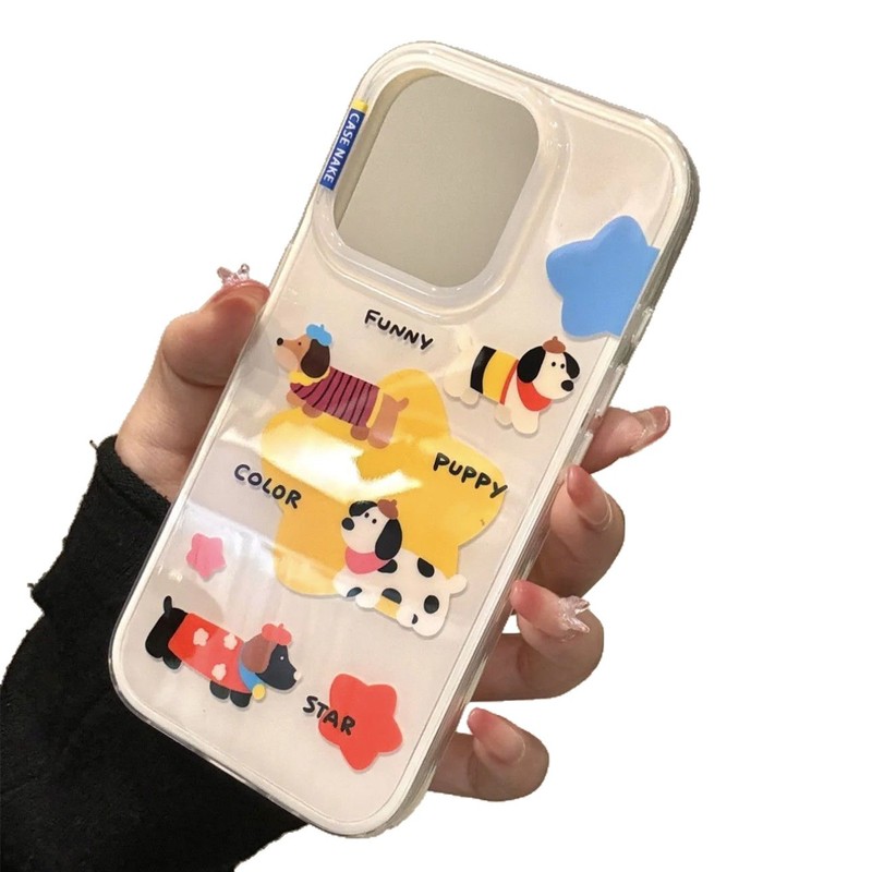 グラフィティ シェイク ドッグ iPhone16 Apple 15promax 携帯電話ケース 14 新しいスタイル 13 パック 12 女性に適しています|undefined