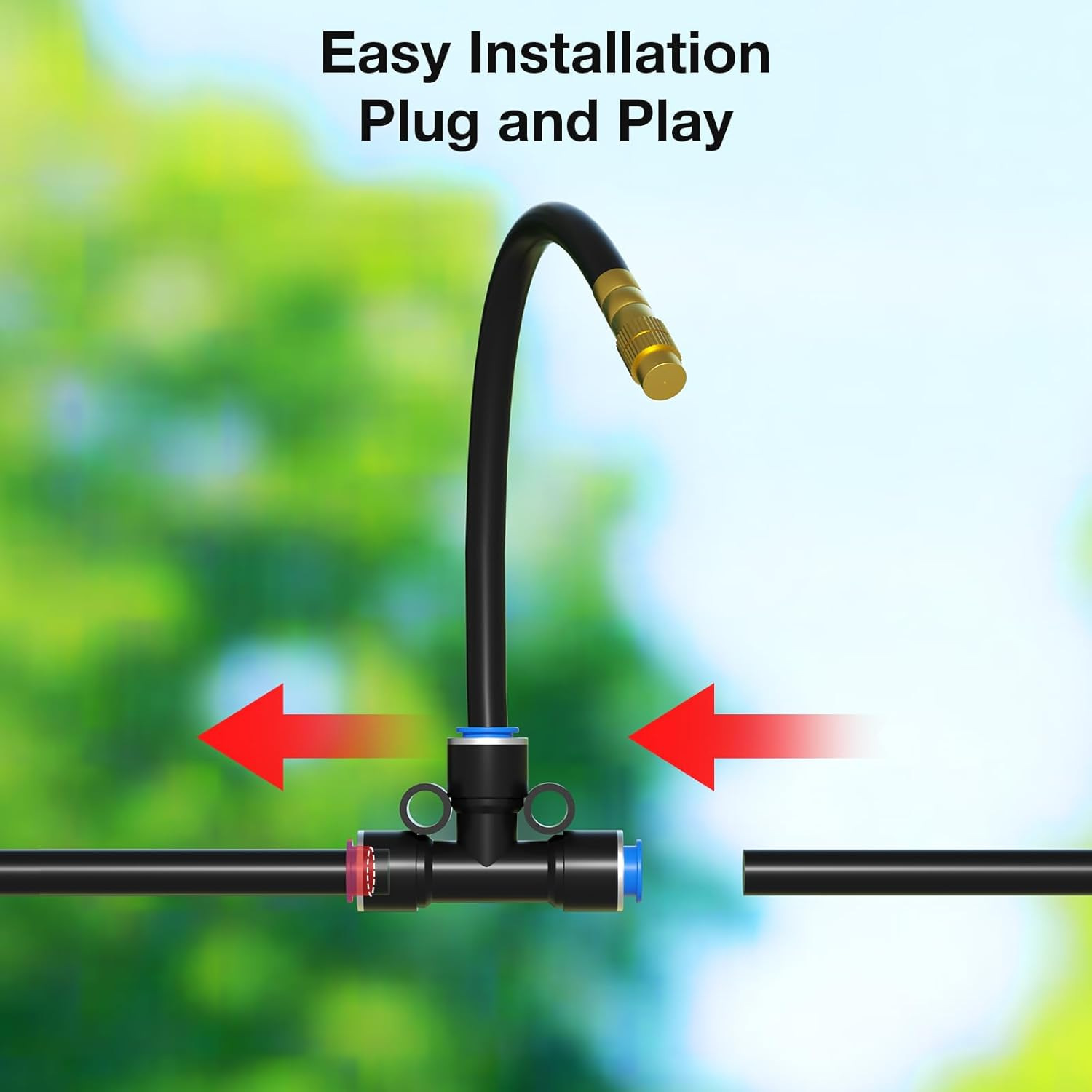Atomizing Universal Irrigation Cooling Humidification For Watering Flowers, Greenhouse Sprinkler, Adjustable Spray_voghion.com