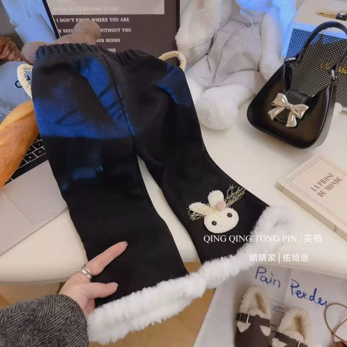 秋冬款兔头打底裤