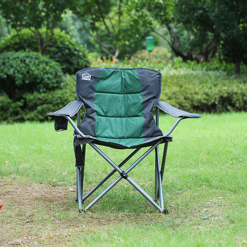 22 sillas plegables al aire libre sillas de acampamiento de doble capa de algodón gruesas reposabrazos portátiles sillas de pesca de acampamiento