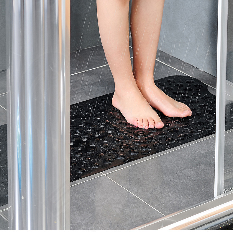 Startseite Badewannenmatte Badezimmer-Bodenmatte 100 × 40 cm verlängerte und verdickte wasserdichte Duschraum-Badezimmermatte_voghion.com