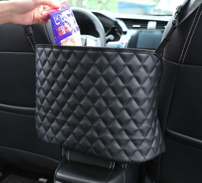 Car inner seat middle armrest storage bag storage box bag net pocket multifunctional high-end car storage (Car storage bag/box) - no-pockets
