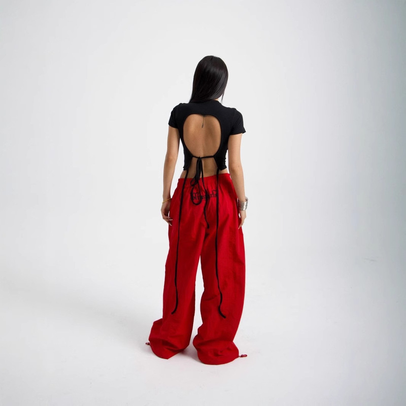 New American Style Retro Loose Street Drag Cool Overalls Heavy Embroidered Straight Jazz Casual Paratrooper Pants Sport New American Style Retro Loose Street Drag Cool Overalls Heavy Embroidered Straight Jazz Casual Paratrooper Pants Sport