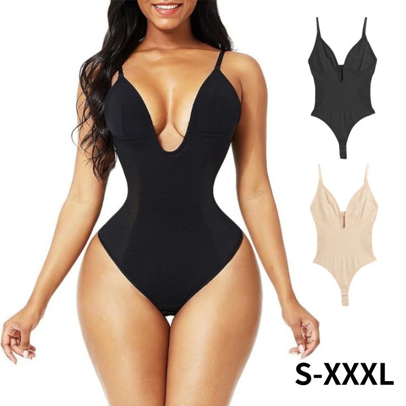 Amazon Explosions plus size Body Shaping Clothes Cross-border Abdominal Backless Hip-lifting thongs European and American one-body body body shaping clothes