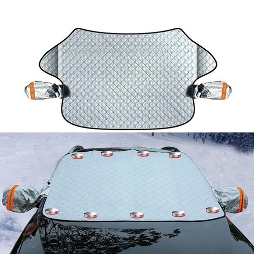 Car snow shield reflective strips front windshield cover car magnetic snow shield plus cotton thickening anti-frost