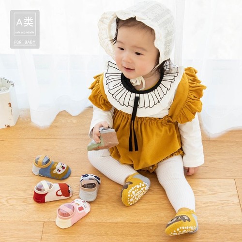 Infant toddler socks spring and summer boys and girls floor socks baby non-slip socks toddler shoes short boat cartoon cute