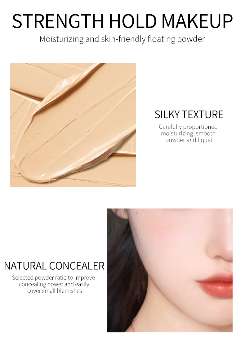 VIBELY Mushroom Head Cushion cc Cream is a light, brightening, non-smudging, concealing, dark circles and acne marks natural foundation undefined
