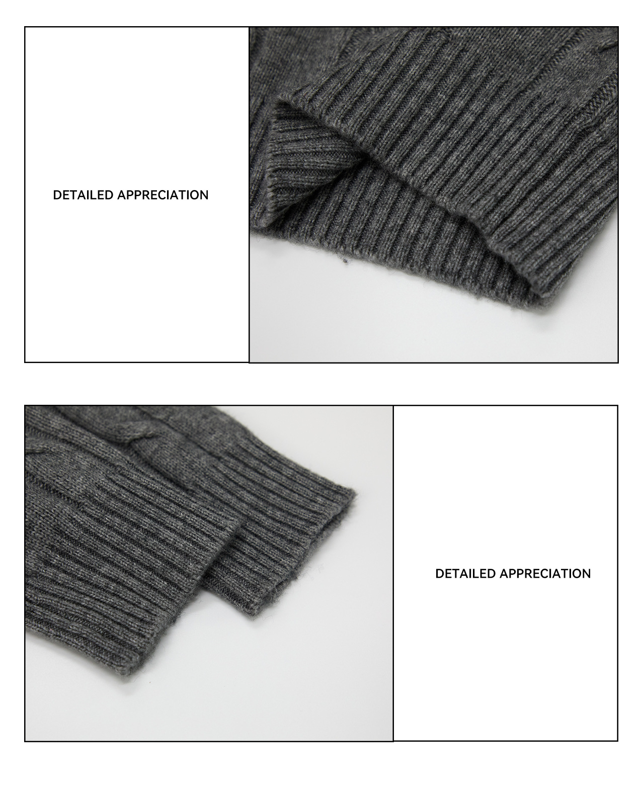 UNF Cable-Knit 405g Crewneck Sweater