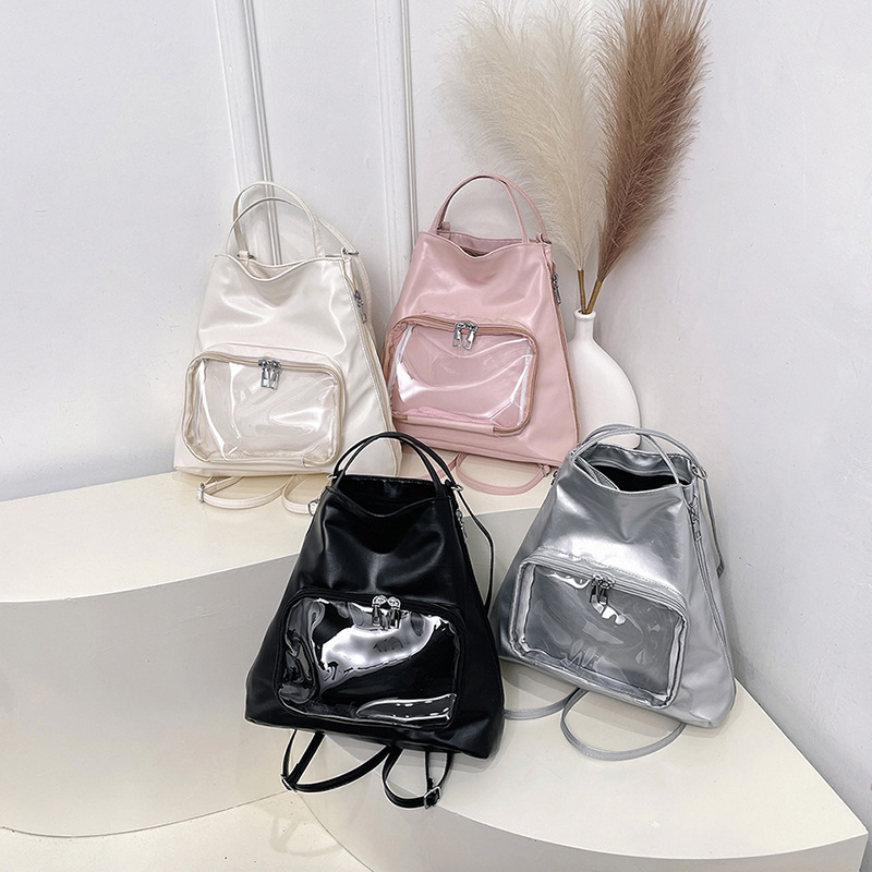 Gran capacidad TOT Commuters 2025 nuevo estilo japonés estilo coreano de moda de ocio bolsa de dolor transparente clase de moda de bolso de hombro