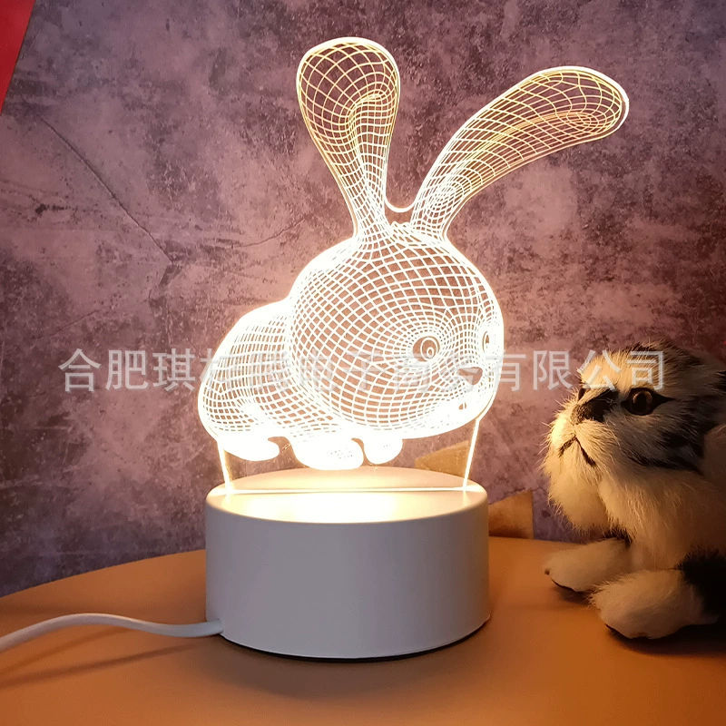 Ins Creative warm soft light bedside Creative Night Light Decoration Music Ack Lights 3D Night Light Wholesale