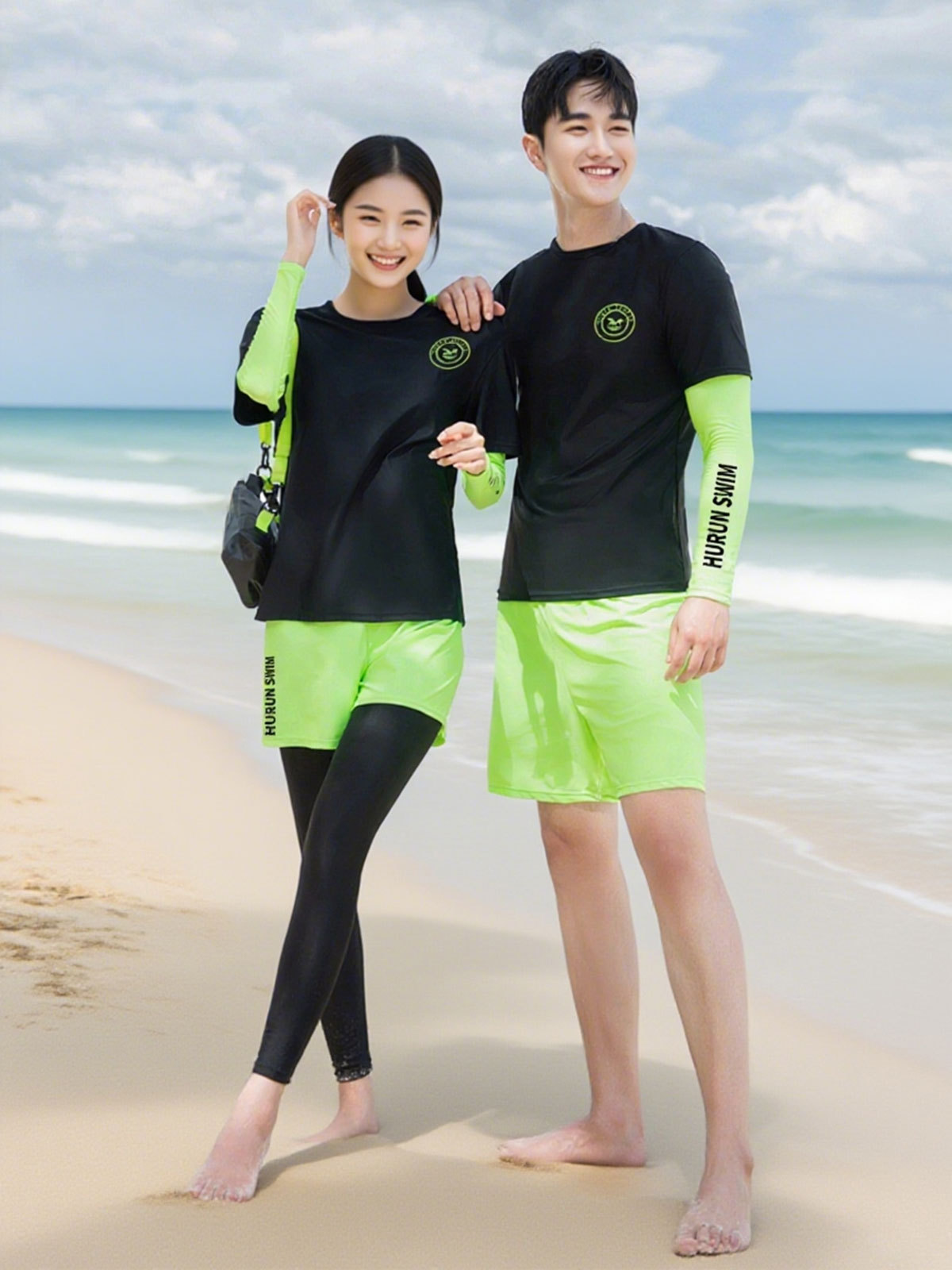 Traje de neopreno Traje de baño de manga larga para mujer Protector solar para hombre Pareja de secado rápido Traje de neopreno Pantalones Traje de medusa Traje de surf cálido