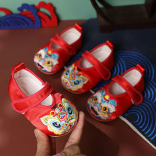 虎头鞋周岁一周岁婴儿老虎鞋婴幼儿学步鞋软底手工宝宝布鞋1-2岁