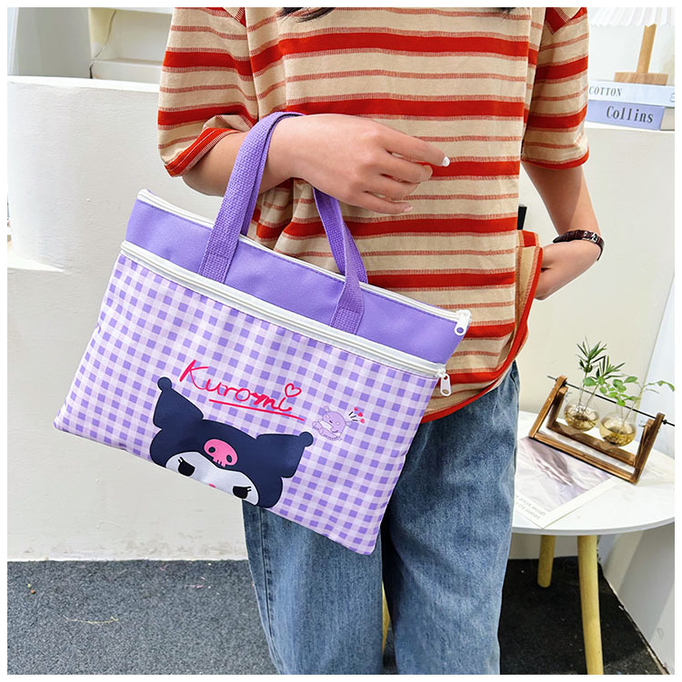 The new Spring 2024 Stardelo minimalist cartoon large-capacity student handbag, study materials and tutorial bag undefined