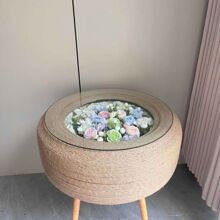 实木贴膜桌腿打孔可拆卸写字桌电脑松木腿加高木头腿轮胎桌桌腿