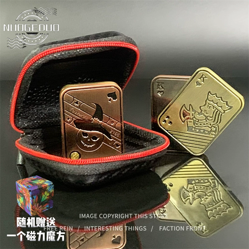 EDC игрушка для снятия стресса — магнитная металлическая карточка-монета высокого усилия, карманный фиджет