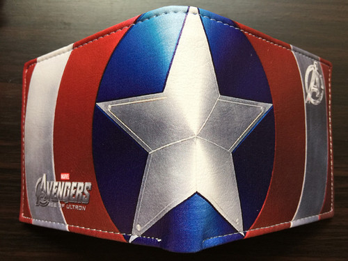 Cartoon Short Wallet Shield Student Wallet Men and Women Cartoon Leather Bag