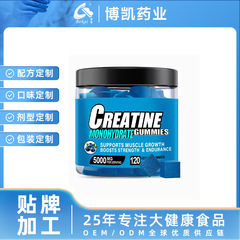 外贸专供方块肌酸软糖creatine定制小批量多种糖果软糖oem代加工